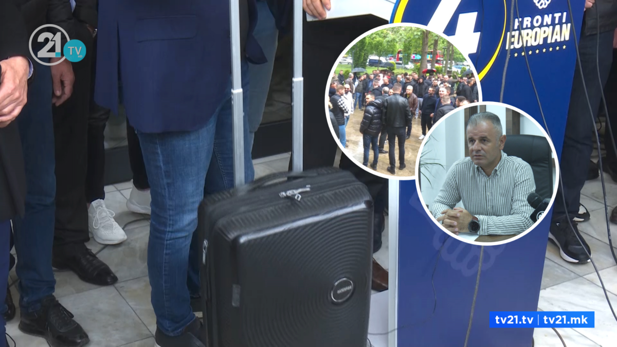Me valixhe para Komunës së Çairit  Fronti Europian kërkon dorëheqje nga krerët e VLEN it