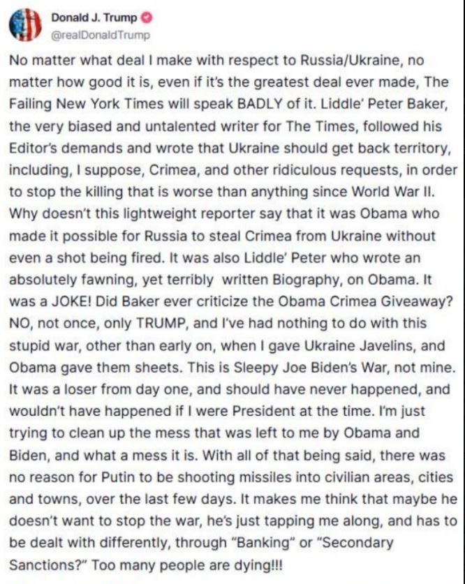 Trump pas takimit me Zelenskin në Vatikan: Ndoshta Putin s’dëshiron ta ndalë luftën, ai duhet trajtuar ndryshe