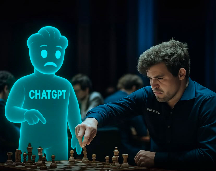 Magnus mund ChatGPT në shah  pa humbur asnjë figurë