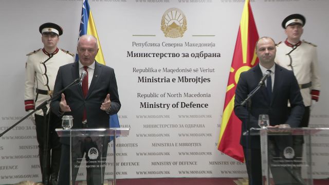 Takim Misajllovski Helez  Maqedonia dhe Bosnja dhe Hercegovina bashkëpunojnë në mbrojtje