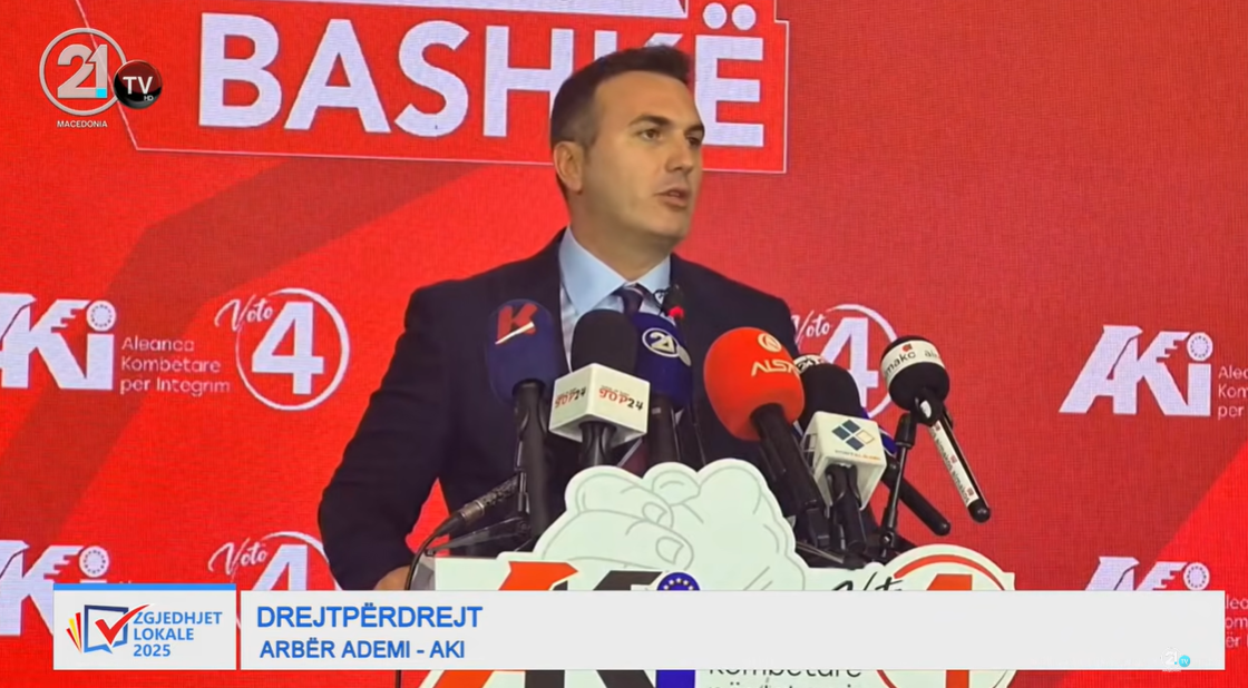 Arbër Ademi  AKI fituese absolute në nivel shtetëror  me 20 mijë vota epërsi karshi VLEN it
