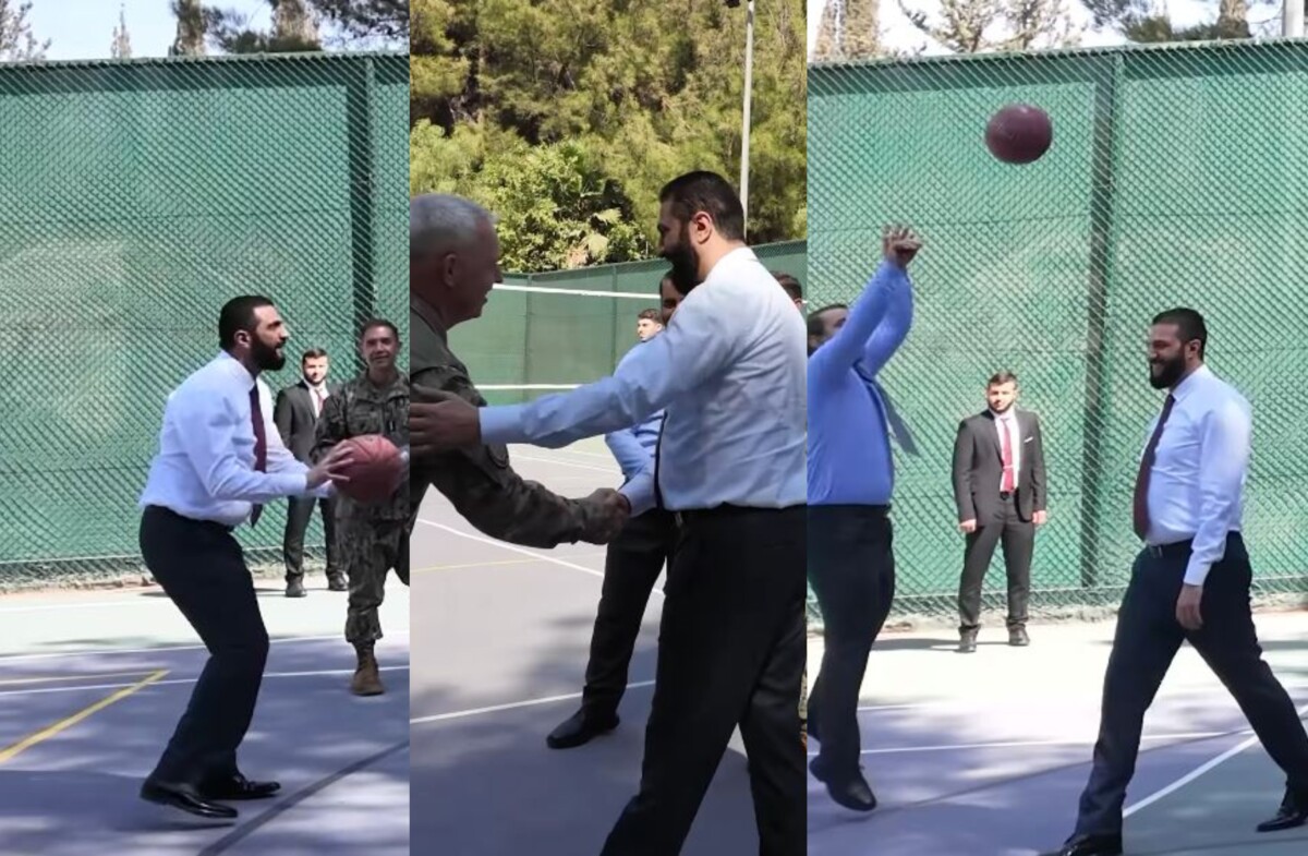 Presidenti sirian dhe komandantët amerikanë bashkohen për një ndeshje basketbolli 