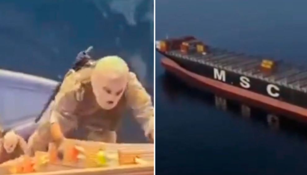 Irani publikon pamjet ku pretendohet se është bastisur anija greke në Ngushticën e Hormuzit