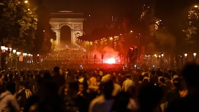 Festa për fitoren e PSG së kthehet në kaos  qindra të arrestuar në Francë