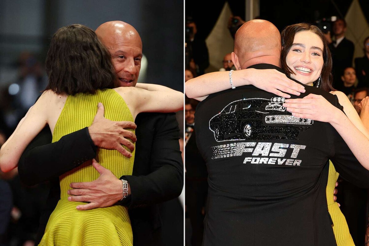 Moment prekës në Kanë  Vin Diesel kujton Paul Walker  përqafon vajzën e tij  Meadow Walker