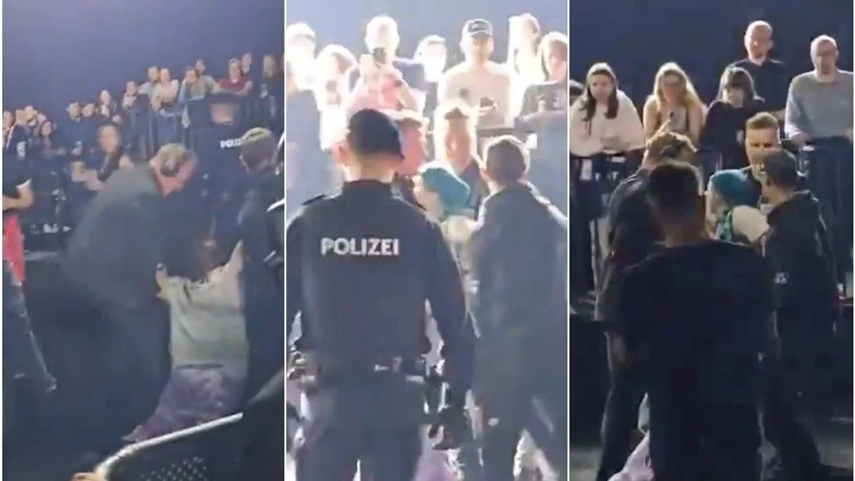 Tensione në Eurovision  Sigurimi largon protestuesit pro palestinezë në Vjenë
