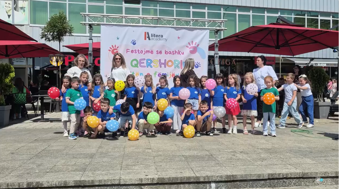 Fëmijët gjallëruan sheshin e Tetovës  1 Qershori shënohet me program festiv