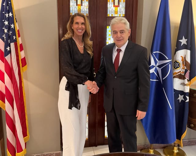 Ahmeti takon u d ambasadoren e SHBA ve  Nicole Varnes  Bisedë mbi sundimin e ligjit dhe zhvillimet aktuale