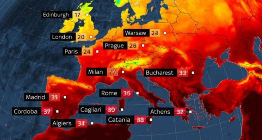 Evropa nën alarm nga i nxehti ekstrem