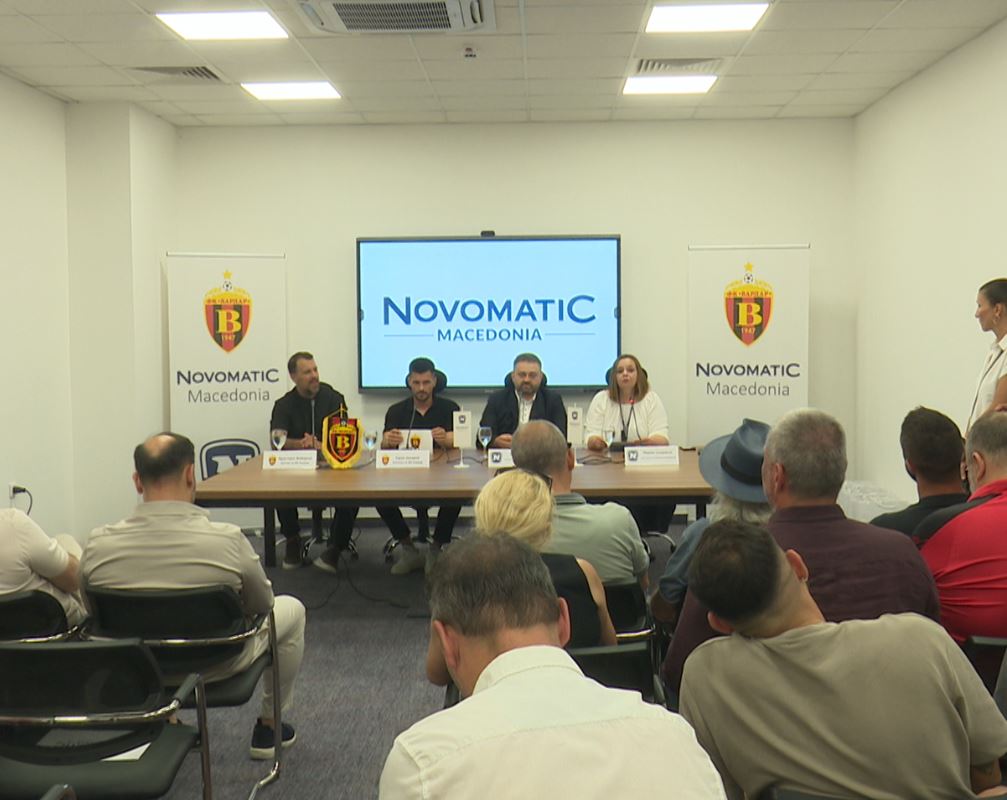 Marrëveshje prej 1 milon euro në vit   Novomatik Maqedoni  sponsorizon KF  Vardar 