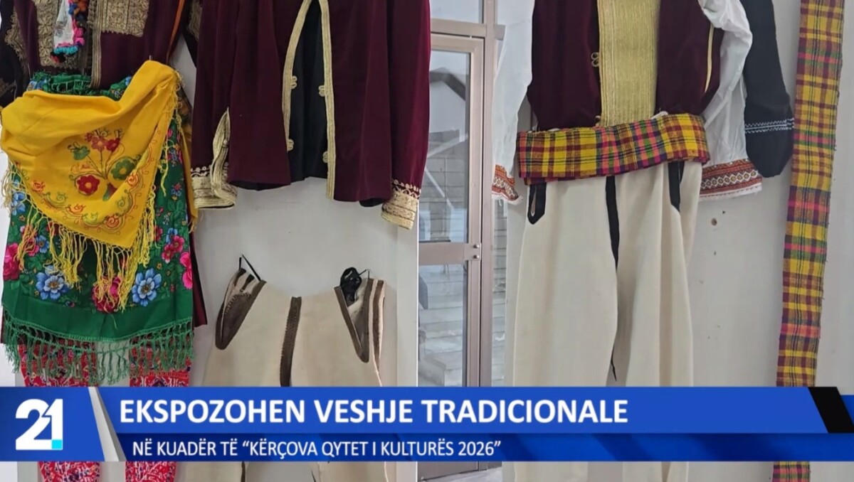Ekspozohen veshje tradicionale në kuadër të  Kërçova  qytet i kulturës 2026 
