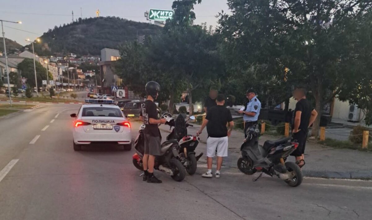 55 masa ndaj motoçiklistëve dhe drejtuesve të trotineteve elektrike në Shtip  ndalohen gjashtë persona