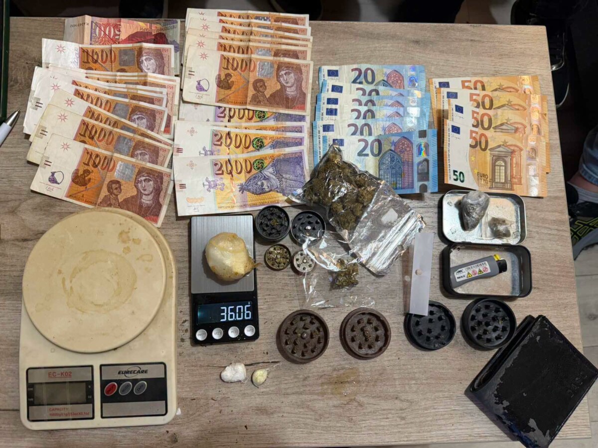 Bastisje në Shkup  kapet drogë  Arrestohen dy persona