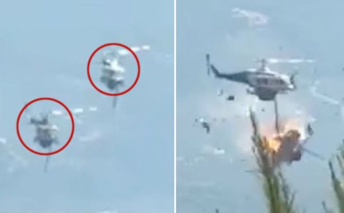Përplasen dy helikopterë zjarrfikës në Athinë