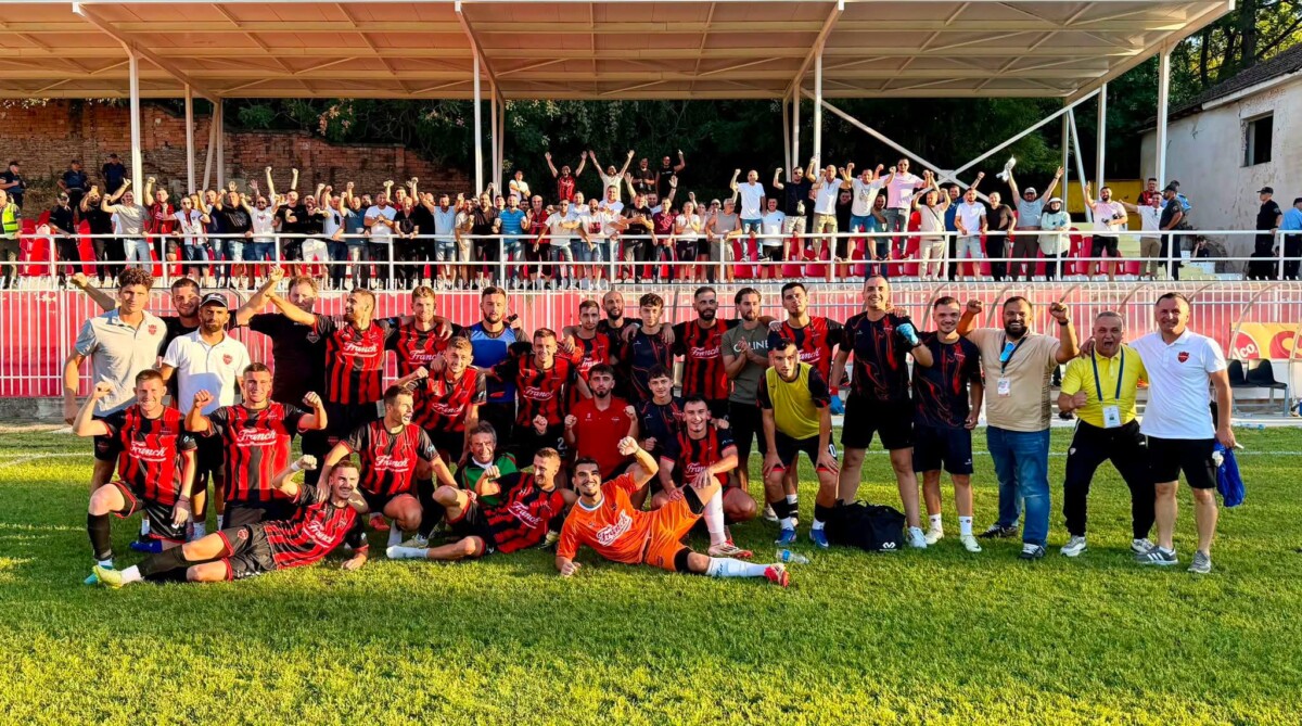 Shkëndija e Haraçinës feston triumfin e parë në Ligën e Parë