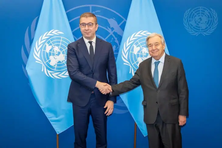 Mickoski takoi Guterresin në Nju Jork  Konfirmohet bashkëpunimi i shkëlqyer mes OKB së dhe Maqedonisë