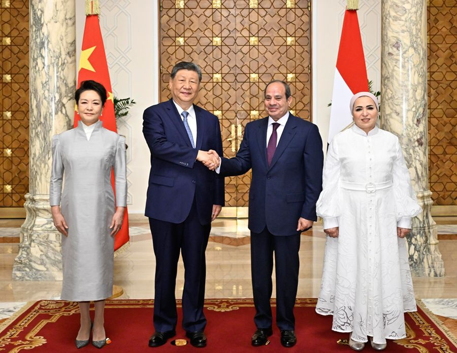 Presidenti Abdel Fattah El-Sisi pret në Kajro presidentin kinez Xi Jinping