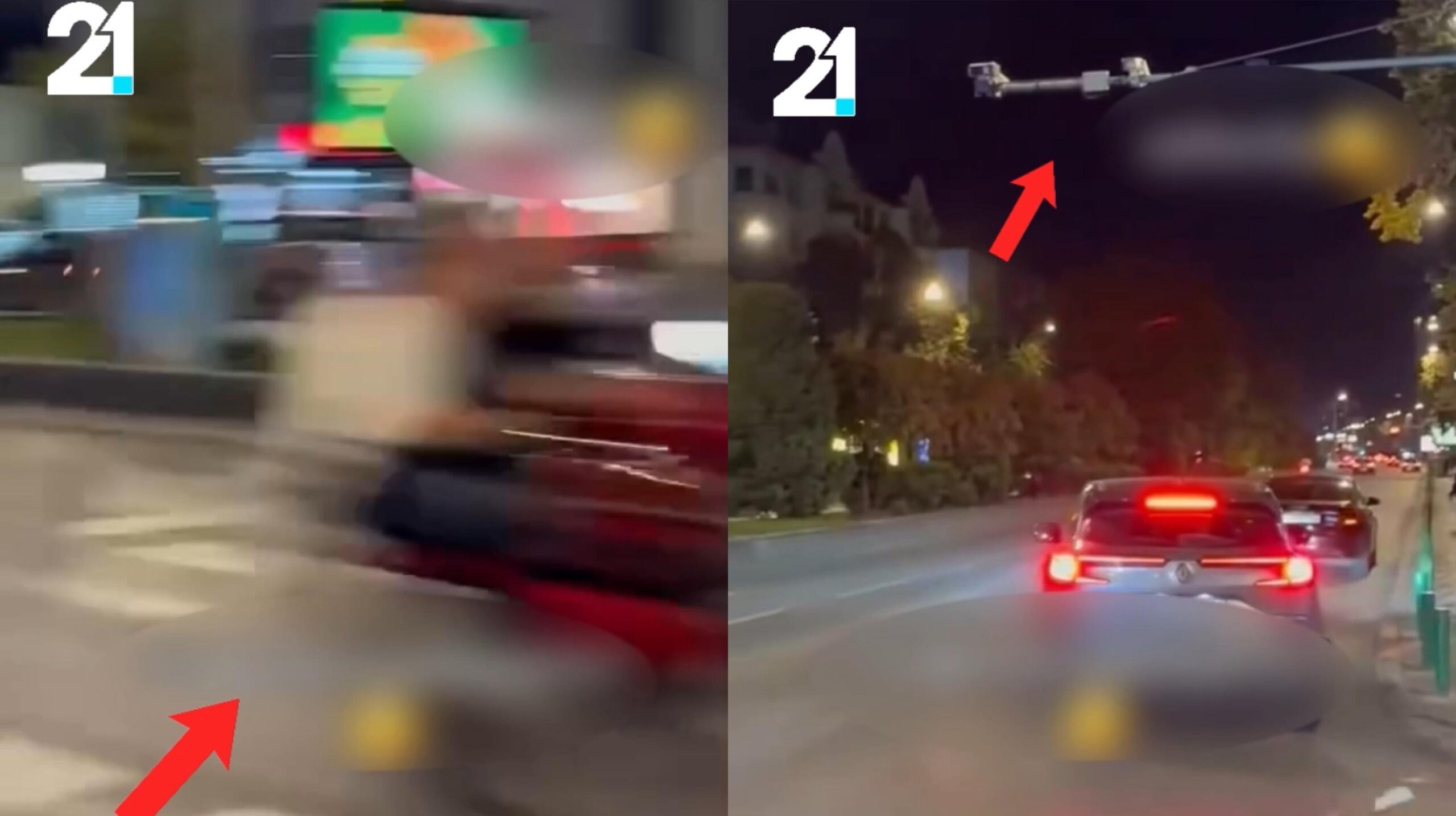 Pa patentë shoferi voziste motoçikletën me një rrotë para kamerave të  Safe City  në Shkup  shoferi do të përballet me kallëzim penal