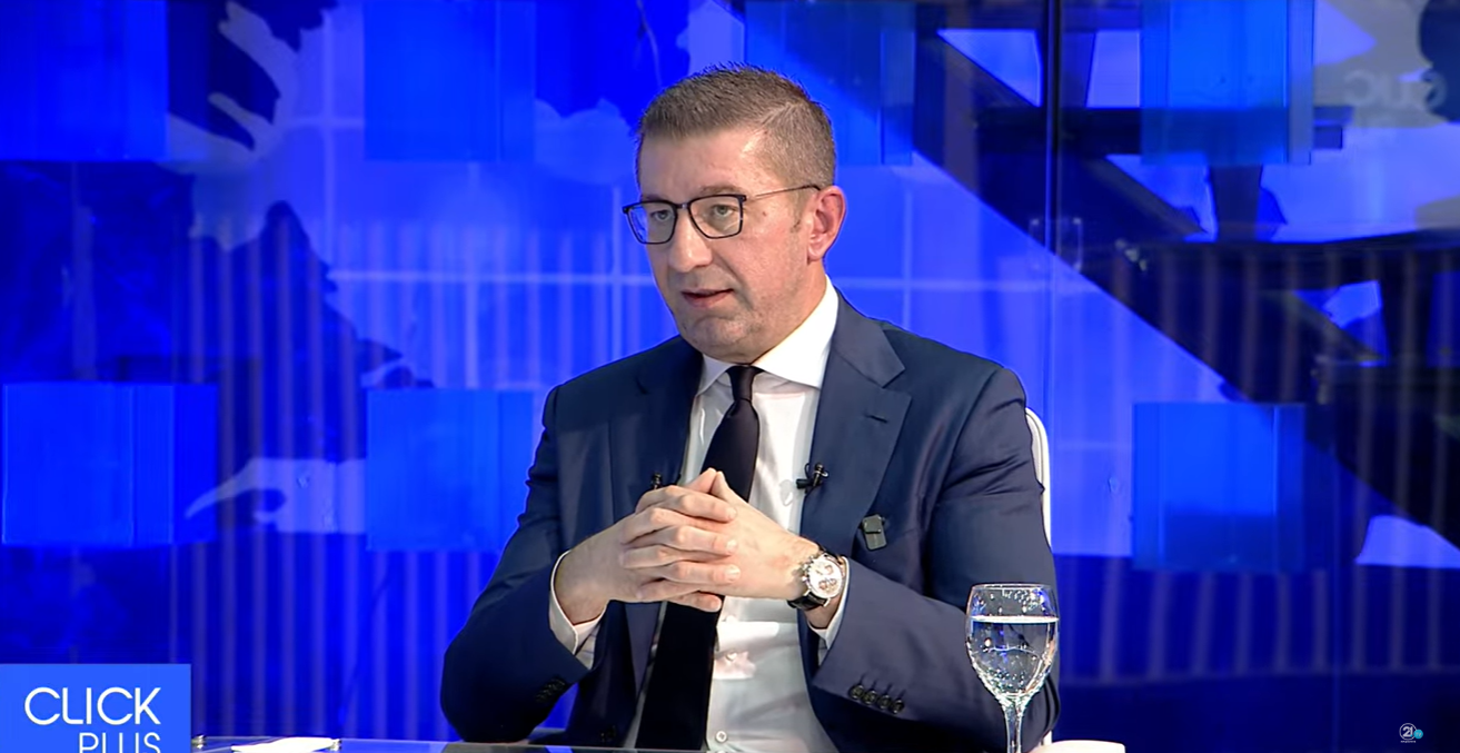 Mickoski në Click Plus  Jam kryeministër i të gjithë qytetarëve  interesat e tyre nuk i negocioj