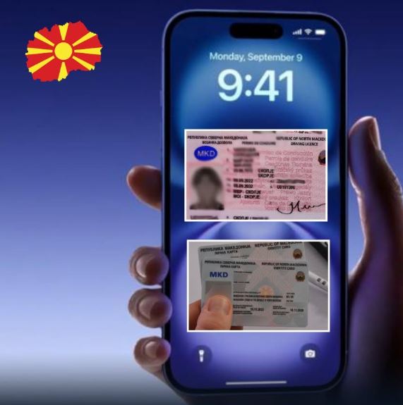 Nga e enjtja  dokumentet personale në telefon  Nis zbatimi i portofolit elektronik në Maqedoninë e Veriut